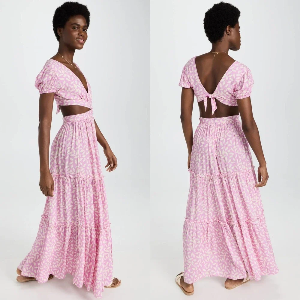 Palmacea Printed Hoop Dress Pink/lavender - Picture 5 of 9